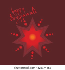 creative diwali concept lamp vector 