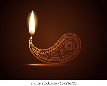 creative diwali diya vector design