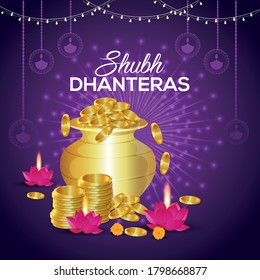 Creative diwali festival greeting card with background