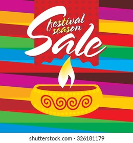 creative diwali festival offer concept vector 