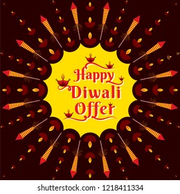 creative Diwali Festival Offer Poster Design Layout Template
