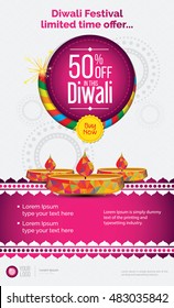 Creative Diwali Festival Offer Poster Design