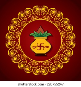 Creative Diwali greeting vector illustration