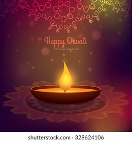 creative diwali season vector design background
