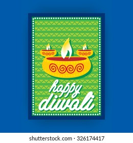 creative diwali wishing concept vector illustration 
