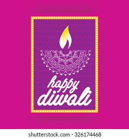 creative diwali wishing concept vector illustration 