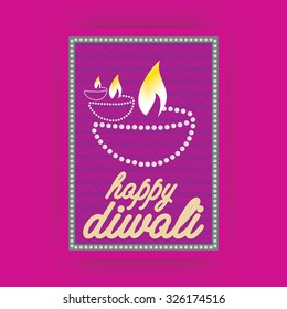 creative diwali wishing concept vector illustration 