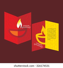 creative diwali wishing concept vector illustration 
