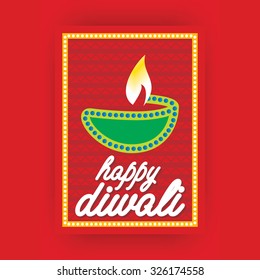creative diwali wishing concept vector illustration 