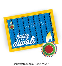 creative diwali wishing concept vector illustration 