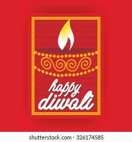 creative diwali wishing concept vector illustration 