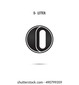 Creative D-letter icon abstract logo design.D-alphabet symbol.Corporate business and industrial logotype symbol.Vector illustration