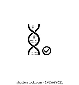 creative DNA Authentication Icon vector