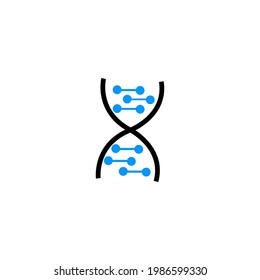 Creative DNA colorful icon vector 