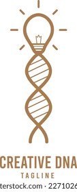 Creative DNA Logo, for presenting creative company or anything relate to it