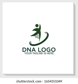 creative DNA logo template design vector, medical logo design inspiration
