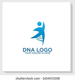diseño creativo de plantillas de logo de ADN vector, inspiración de diseño de logotipo médico