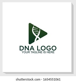 creative DNA logo template design vector, medical logo design inspiration