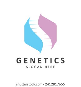 Creative DNA Logo Template. Suitable for the fields of science, technology,various medical and research companies