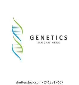 Creative DNA Logo Template. Suitable for the fields of science, technology,various medical and research companies