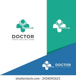 Diseño vectorial de logotipo de Creative Doctor.