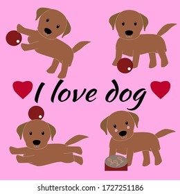 Creative Dog animal paw pets sign Logo design Template Vector