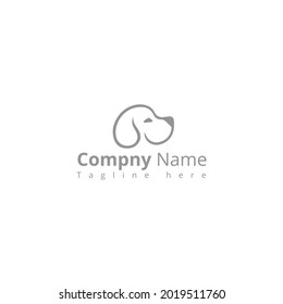 Creative Dog doggy animal veterinary sign Logo design Template