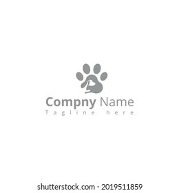 Creative Dog doggy animal veterinary sign Logo design Template