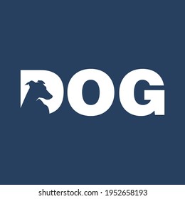 creative dog drawing vector icon