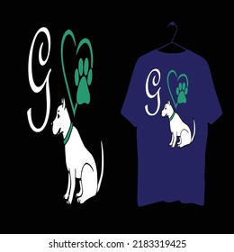creative dog t-shirt design vector files