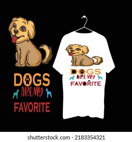 creative dog t-shirt design vector files