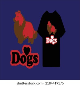 creative dog t-shirt design vector files