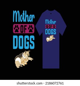 creative dog t-shirt design vector files