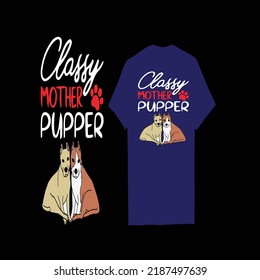 creative dog t-shirt design vector files 