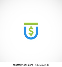 Creative Dollar Letter U Logo Design