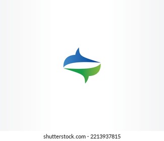 Creative Dolphin Logo Template Vector Design.