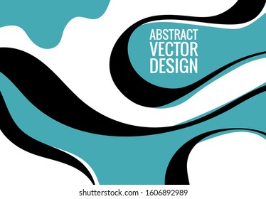 Creative doodle art header with abstract shapes and lines. Color background.