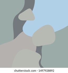 Creative doodle art header with different shapes and textures. Collage. Vector