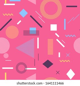 Creative doodle art header with different shapes and textures. Collage. Vector