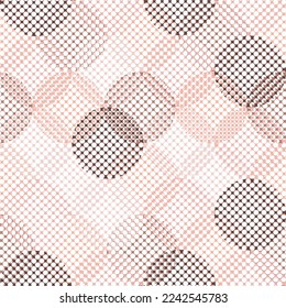 Creative doodle art seamless pattern with different shapes and textures. Collage. Vector