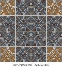Ornamento geométrico creativo de doodle. Líneas sin problemas patrón de fondo. Diseño para tela, impresión textil, papel de envoltura, cubierta. Ilustración del vector