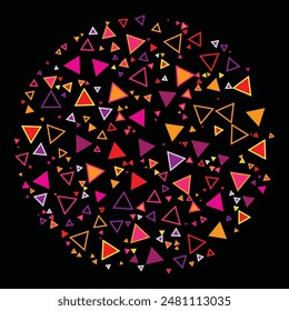 creative dot and colorful shape with circle background