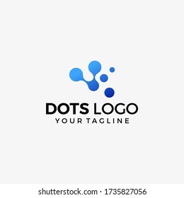 creative dot technology logo vector