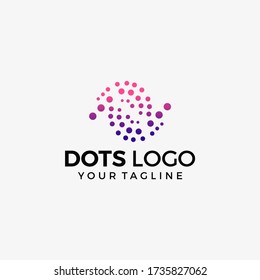 creative dot technology logo vector