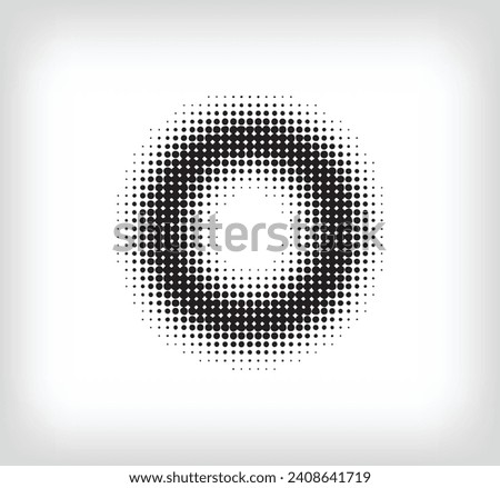 Creative dotted letter O design. Alphabet set pixel is flat and solid. Integrative and integrative pixel movement. Modern icon ports.