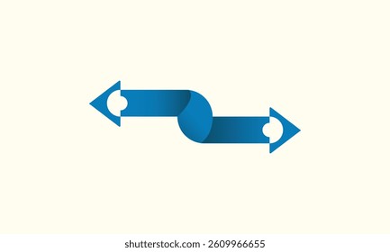 Creative double arrow icon for any presentation 