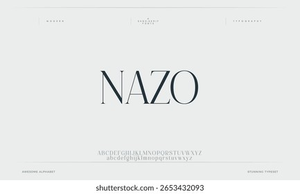 Creative Double line monogram alphabet and tech fonts. Lines font regular uppercase and lowercase. Vector illustration.