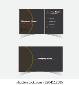 Creative double side business card design template