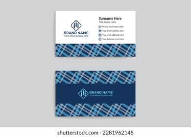 Plantilla de tarjeta comercial de doble cara creativa