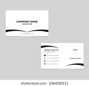 Creative double sided business card template